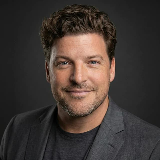 Studio portrait of Caleb Gibbins