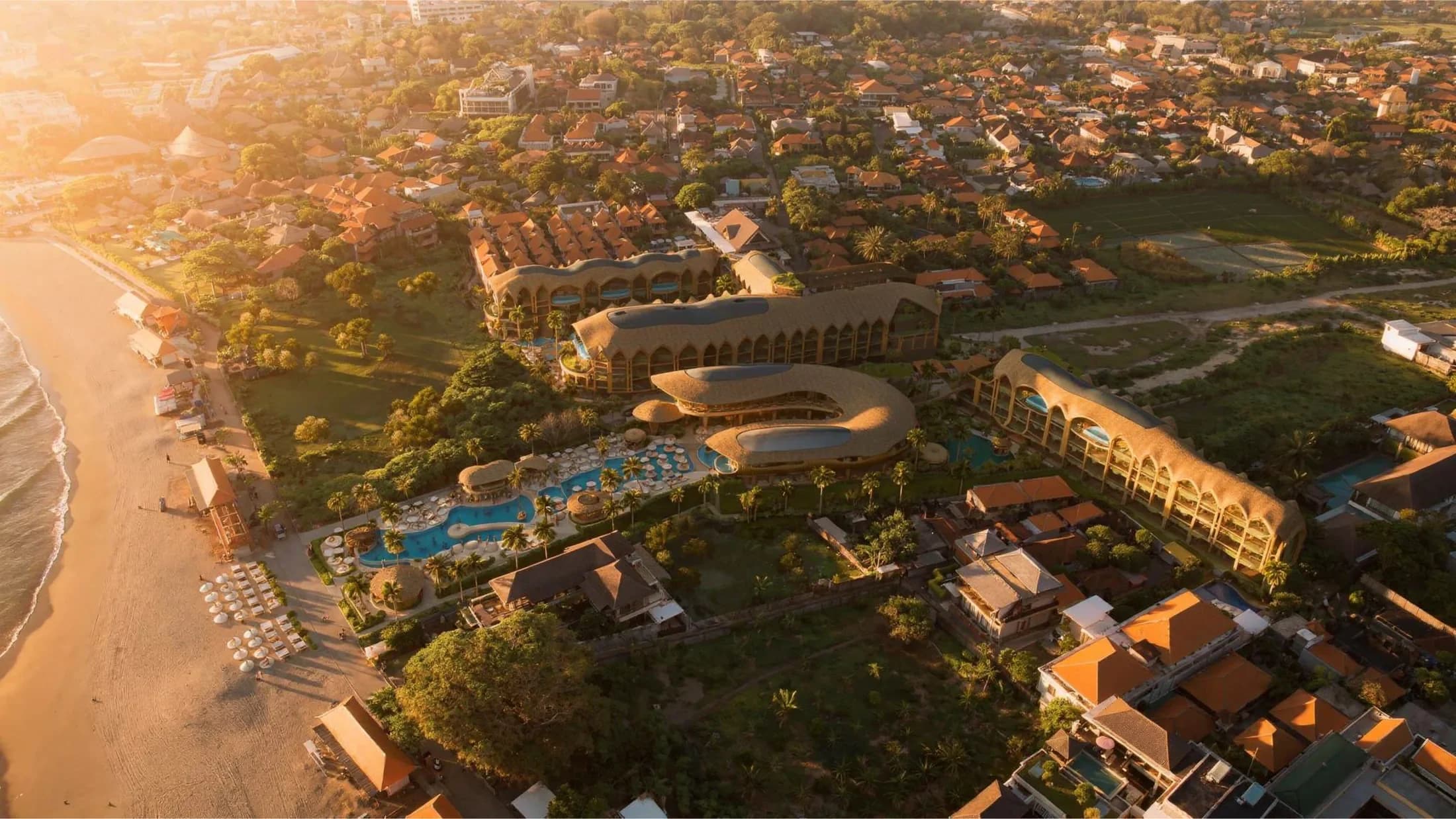 ELLE Resort & Beach Club from the air